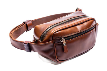 Leather Fanny Pack - Stylish Hip Bag with Adjustable Strap (Brown)