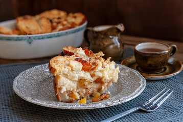 Capirotada de Semana Santa a sweet traditional Holy and Easter week Mexican dessert