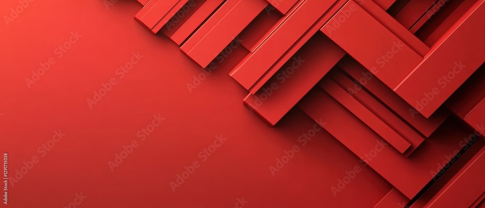 Poster intricate red background with repeating patterns creating a rich visual texture and vibrant design e