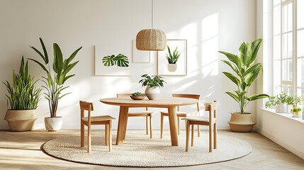 Beautiful Modern Living room Interior with furniture's ,mockup frame , posters, wall -3d Rendering