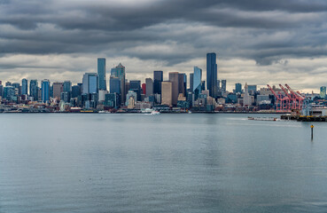 Fototapeta premium Seattle Cludy Skies 3