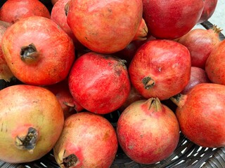 pomegranates on market