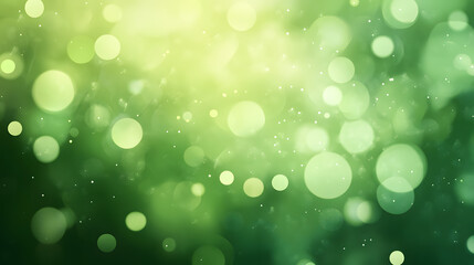 Green background with bokeh, green background vector presentation design
