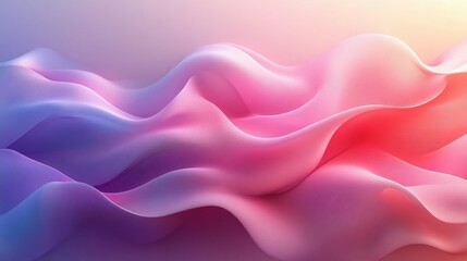 Fototapeta premium Abstract pastel pink and blue wave background.