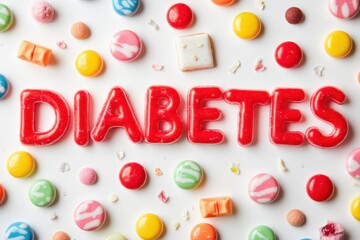 Naklejka premium diabetes is a chronic disease that affects the body's ability to control blood sugar levels