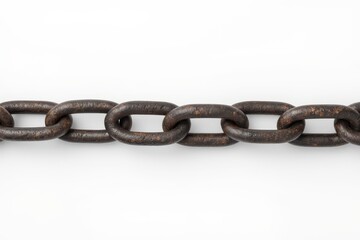 Obraz premium a chain link is shown on a white background