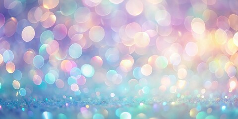 Obraz premium Dreamy Pastel Bokeh Background with Sparkling Glitter Texture Perfect for Festive Designs and Magical Illusions