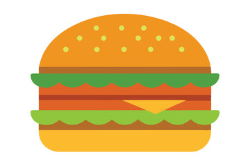 High-quality burger vector art illustrations perfect for microstock sites and creative projects.