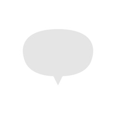Message bubble icon in flat color style