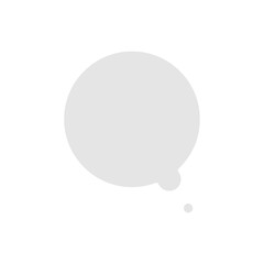 Chat bubble icon in flat color style