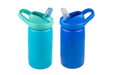 Children's stainless steel water bottles, insulated thermos. Container for liquids for walking with...