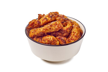 Enjoy a delightful serving of Delicious Crispy Chicken Wings beautifully presented in a Bowl