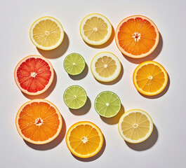 Obraz premium 상큼한 시트러스 과일의 세계 / The World of Refreshing Citrus Fruits