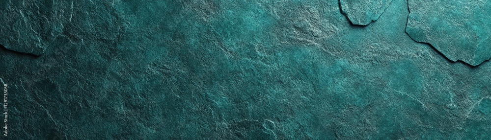 Poster cracked green wall displaying intriguing patterns and textures that tell a story of time and environ