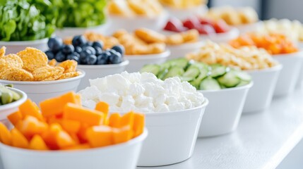 Healthy Snack Bar with Variety of Ingredients