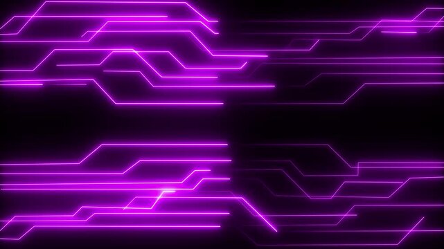 glowing neon rectangle border frame in the shape rectangle. Technology background with arrow animation. direction arrow animation. Digital Data moving on Circuit Board and CPU loop backgrounds.