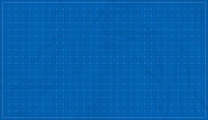 Blueprint graph paper background. Line grid pattern. Blank blue sheet of paper with grid. blueprint background template for engineering design drawing. Vector illustration.