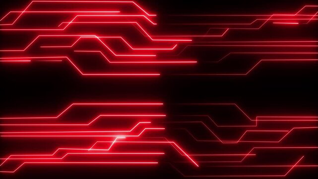 glowing neon rectangle border frame in the shape rectangle. Technology background with arrow animation. direction arrow animation. Digital Data moving on Circuit Board and CPU loop backgrounds.