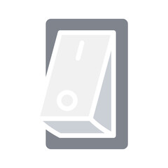 Switch icon in flat color style