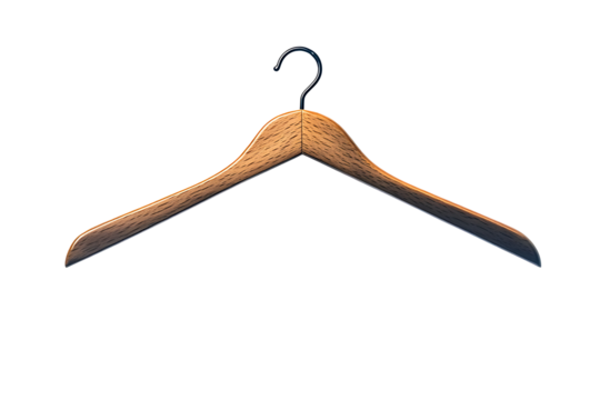  Empty clothes hanger on transparent background. high resolution PNG file - Powered by Adobe