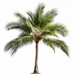Fototapeta premium palm tree on white background
