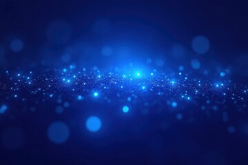 Fototapeta premium Abstract Blue Particles Background Design for Technology or Digital Concept