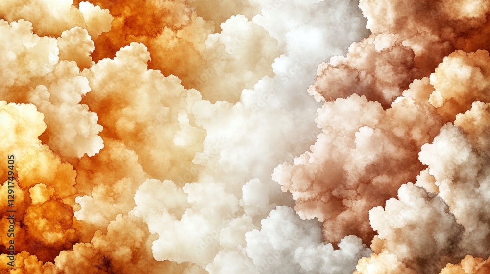Poster a dramatic and very cloudy sky captured in a bold display of clouds creating a mysterious and overca