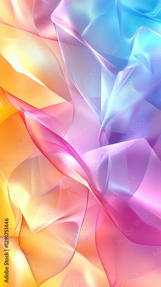 Poster bright silver gray vector template with colorful blurred pattern. generative ai