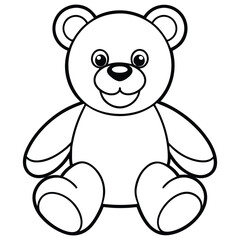 Cute panda line art vector design