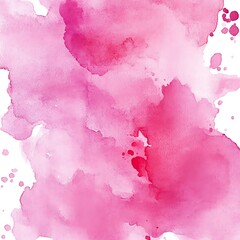Abstract Pink Watercolor Blots