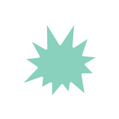 Chat icon in flat color style