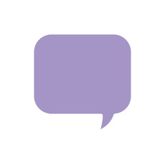 Chat icon in flat color style