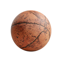 Basketball on a transparent background. Perfect for sports themes, sports articles and basketball-related content, png