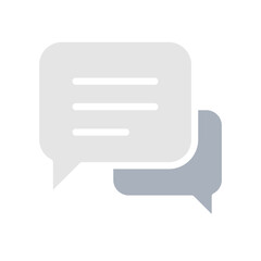 Chat icon in flat color style