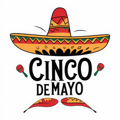 Cinco de mayo celebratory holiday sign
