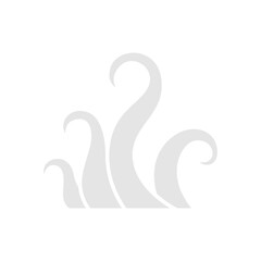 Fototapeta premium Octopus & tentacle icon in flat color style