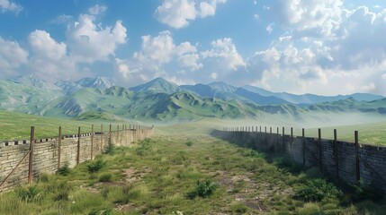 Chinese barrier view sky 