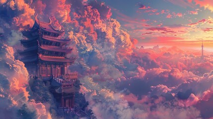 Chinese barrier view sky 