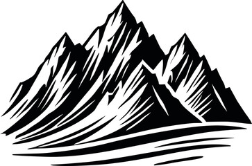 Fototapeta premium Mountain Range SVG Cut Files for Cricut & Silhouette