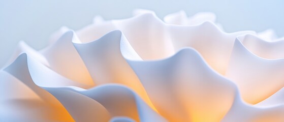 Fototapeta premium abstract flower petals with orange light