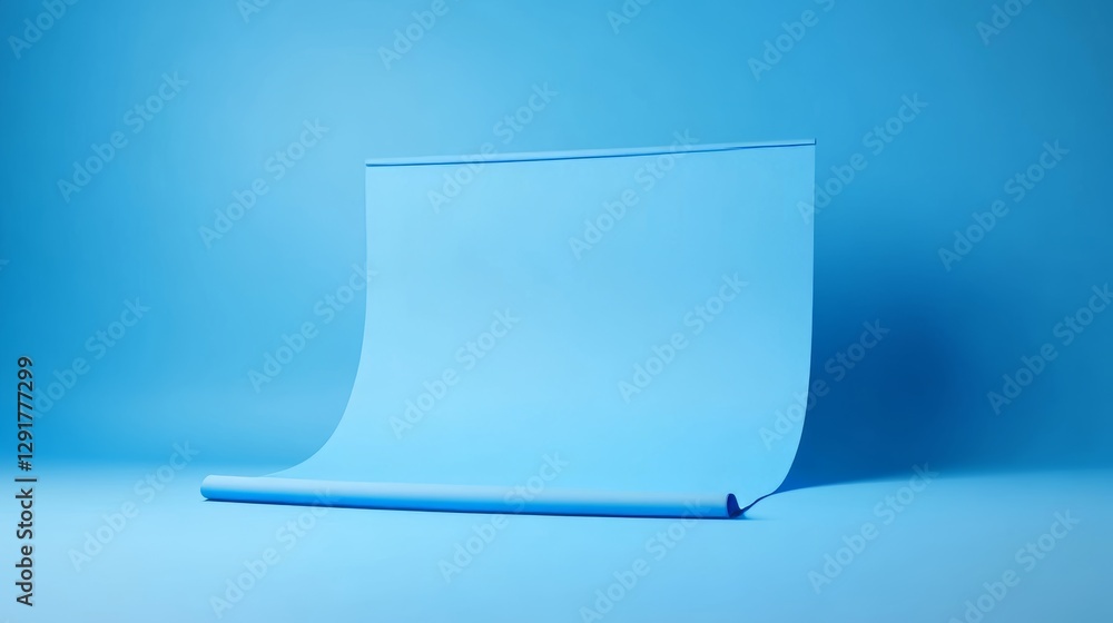 Poster bright turquoise background with smooth gradient creating an inviting atmosphere for design or photo