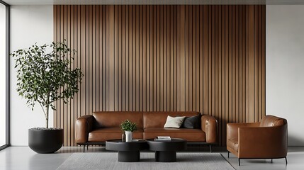 Beautiful Modern Living room Interior with furniture's ,mockup frame , posters, wall -3d Rendering