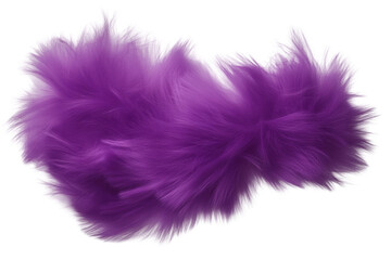 Dark purple abstract smoke swirling in the air, cut out