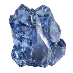 Obraz premium Luminous Blue Crystal Majestic Glacial Formation Mystical Ice Shard