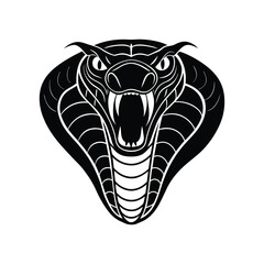 Anaconda Head Silhouette Design Snake Vector Art