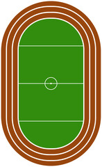 Diagram of a sports arena or stadium