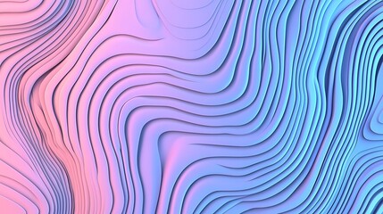 Fototapeta premium Abstract flowing lines pattern, gradient colored, background for design and use