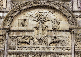 Divine Majesty: The Christ Pantocrator of Angouleme's Cathedral in Mystical Almond, France