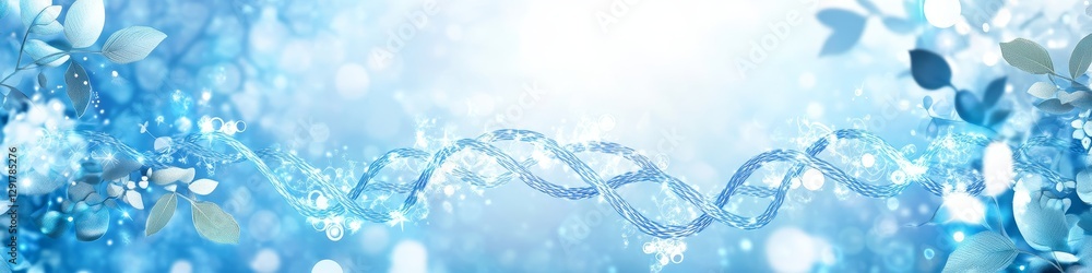 Poster abstract representation of flowing water with light reflections creating a serene and tranquil atmos