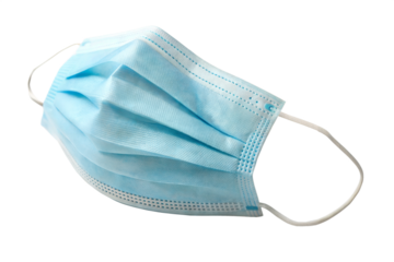 Single Blue Disposable Face Mask